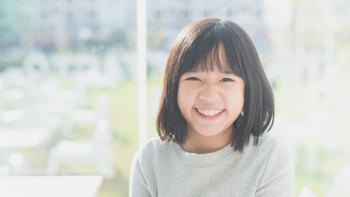 笑顔の女の子